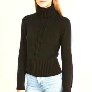 Tommy Hilfiger Black Turtleneck Sweater - Size M